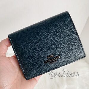 NWT Coach Small Snap Colorblock Interior Leather Wallet